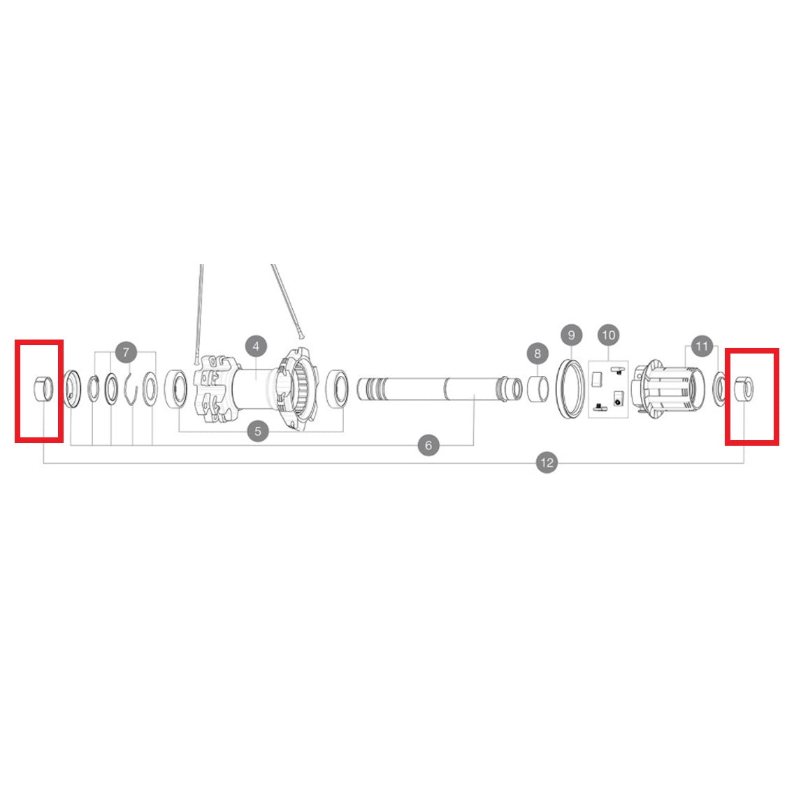 MAVIC YELL BOOST 148MM ITSESÄÄTYVÄ TAKA-AKSELIN KIINNIKE