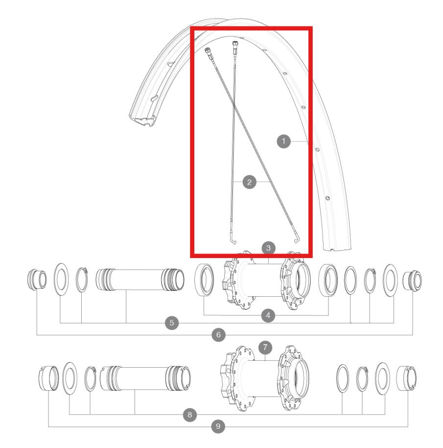 PAKETTI 14 MAVIC J KAAREVAT TERÄSPYÖRÄT 298MM DEEMAX DH 20 29'' + MUSTAT TERÄSNIPAT