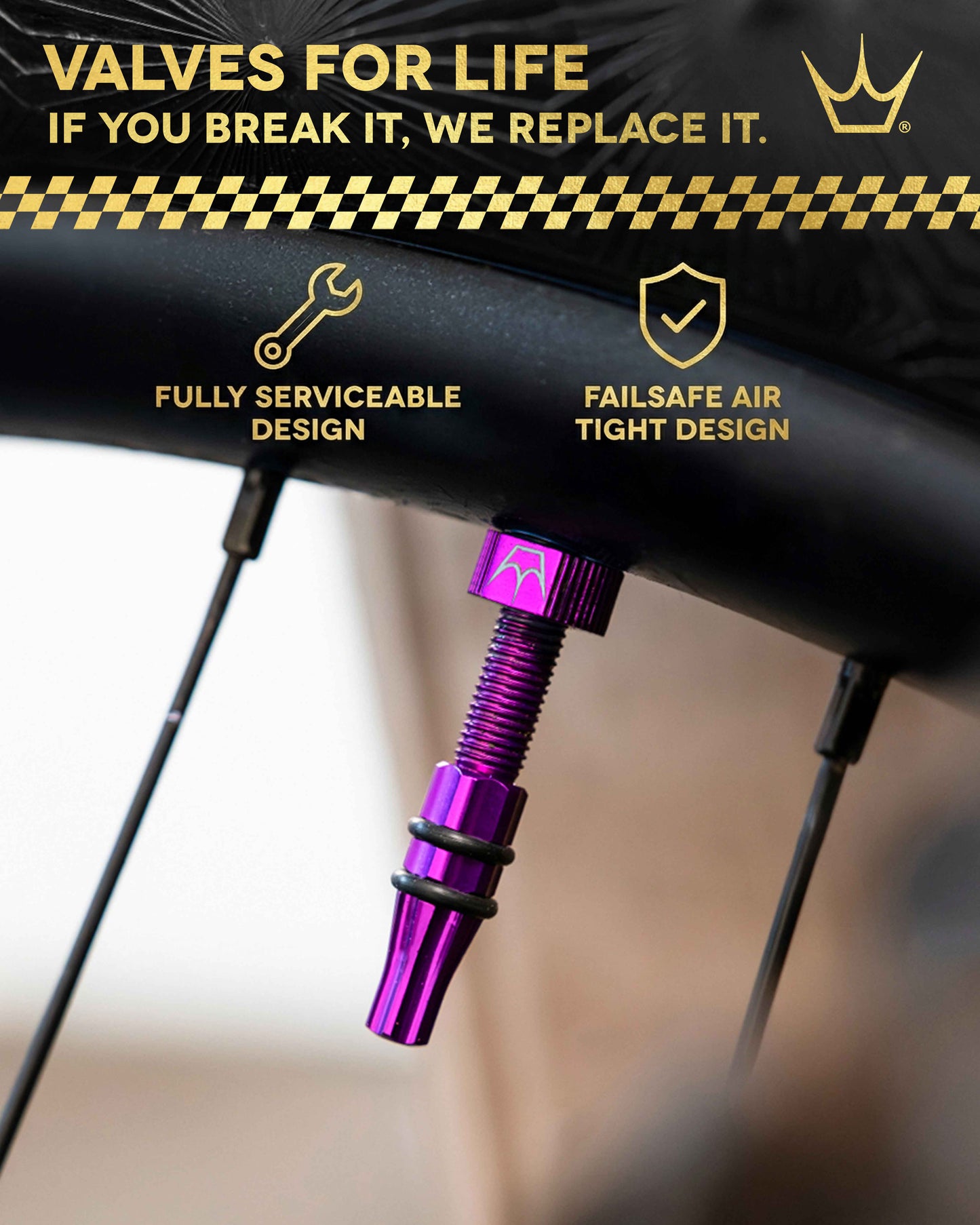 PEATY'S HOLESHOT FAST FLOW 60mm Tubeless venttiilit (x2) Turkoosi