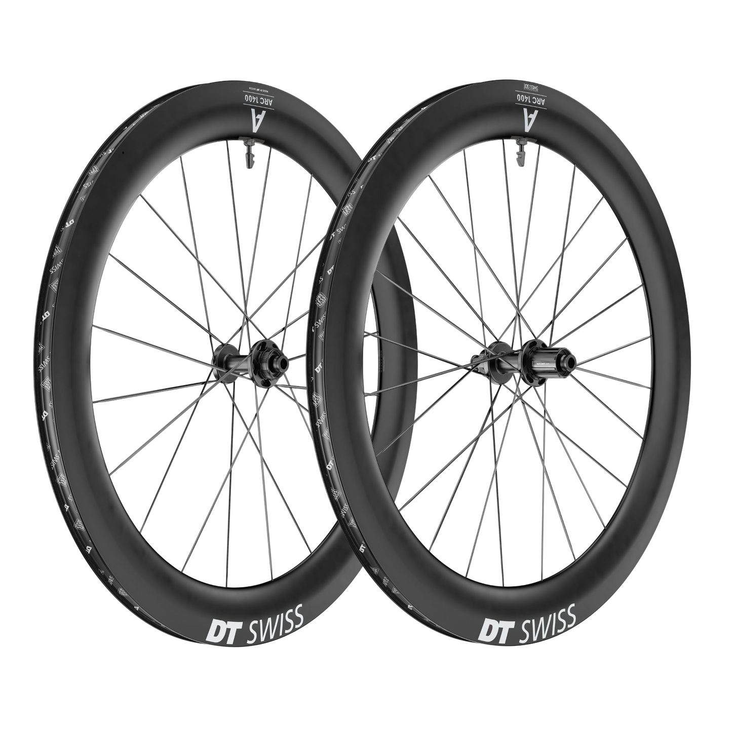 Pari DT SWISS ARC 1400 DICUT 65 Tubeless Ready -vanteita (Center Lock)