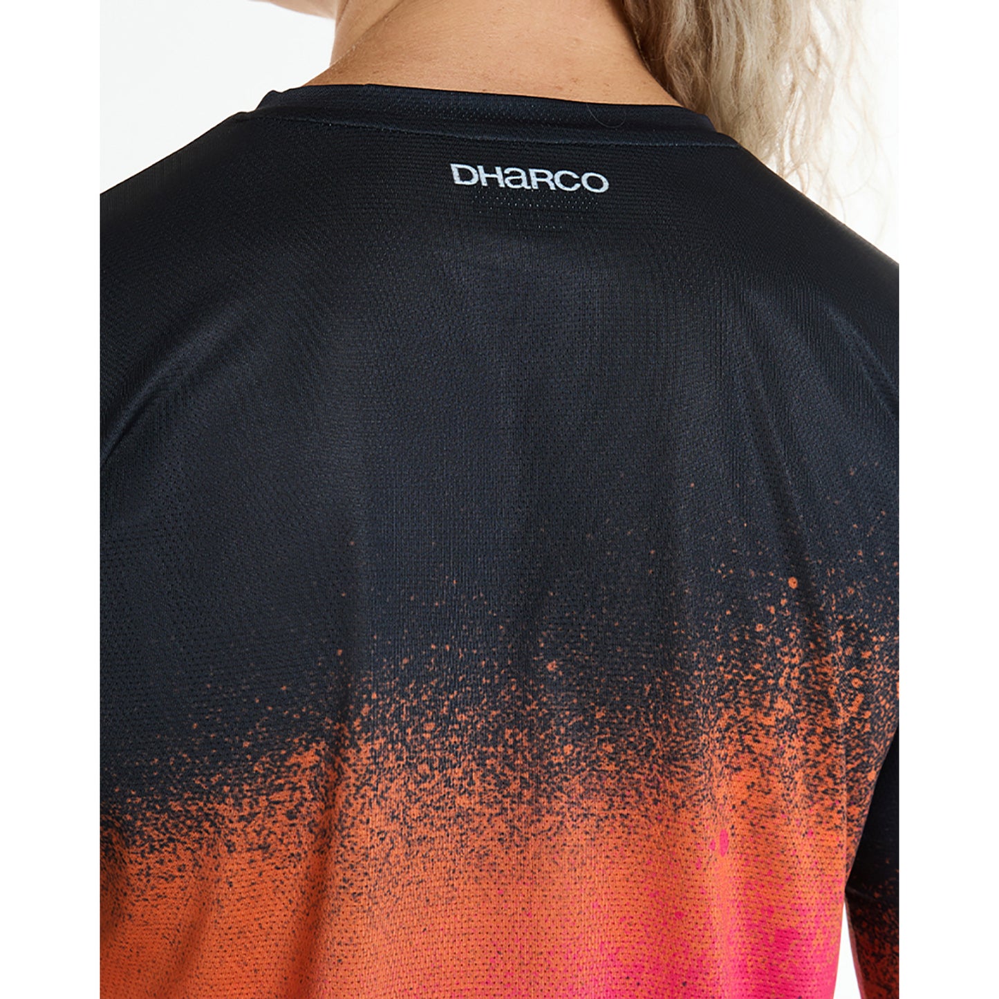 Naisten DHARCO RACE BLACK SNAKE pitkähihainen trikoo musta/oranssi