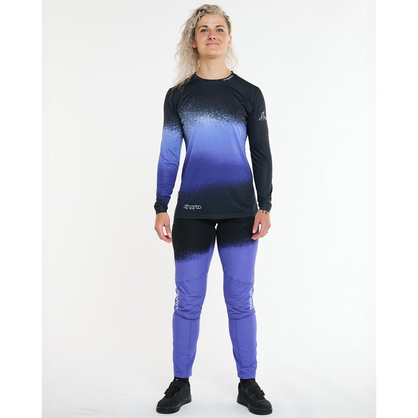 Naisten DHARCO ULTRA VIOLET pitkähihainen trikoo musta/violetti
