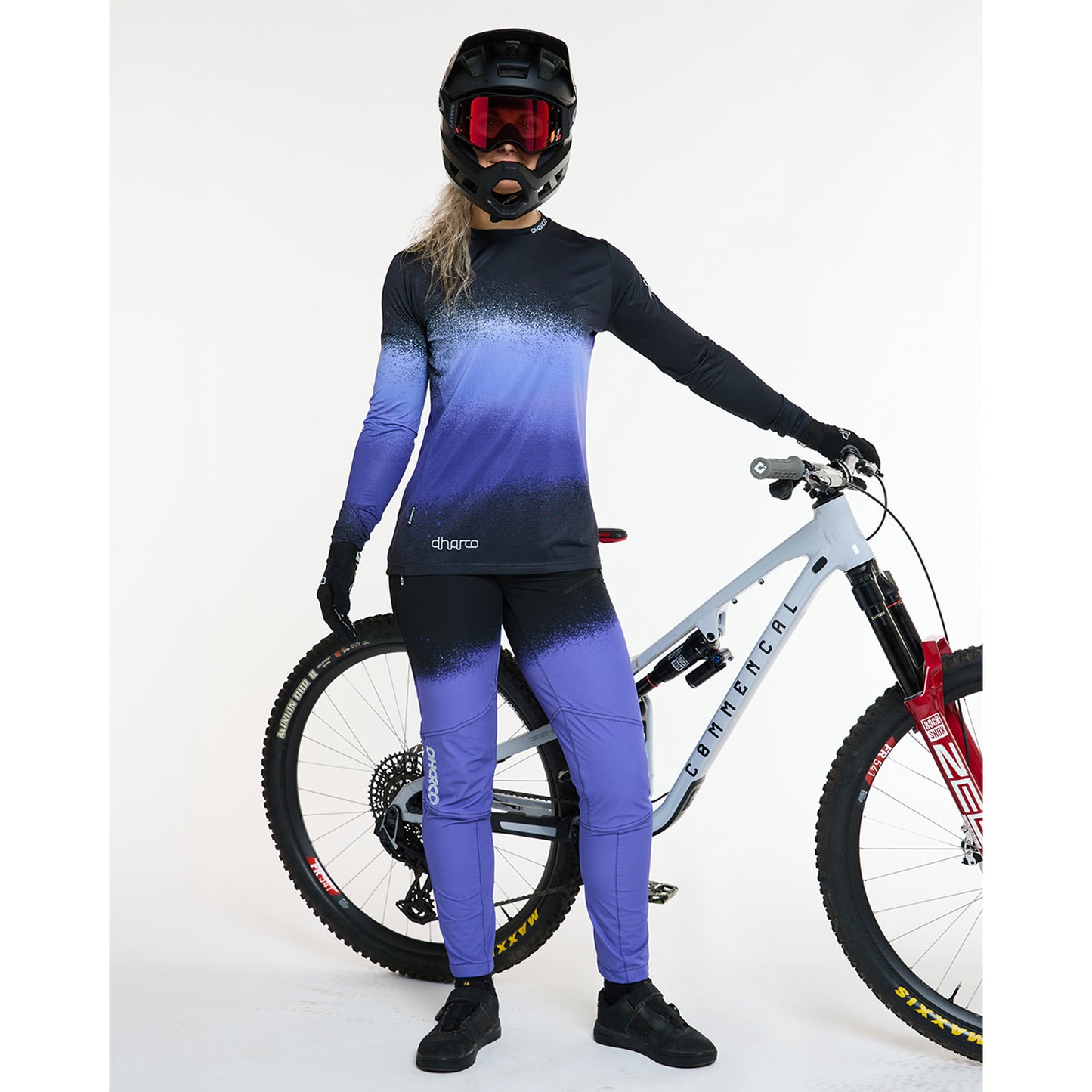 Naisten DHARCO ULTRA VIOLET pitkähihainen trikoo musta/violetti