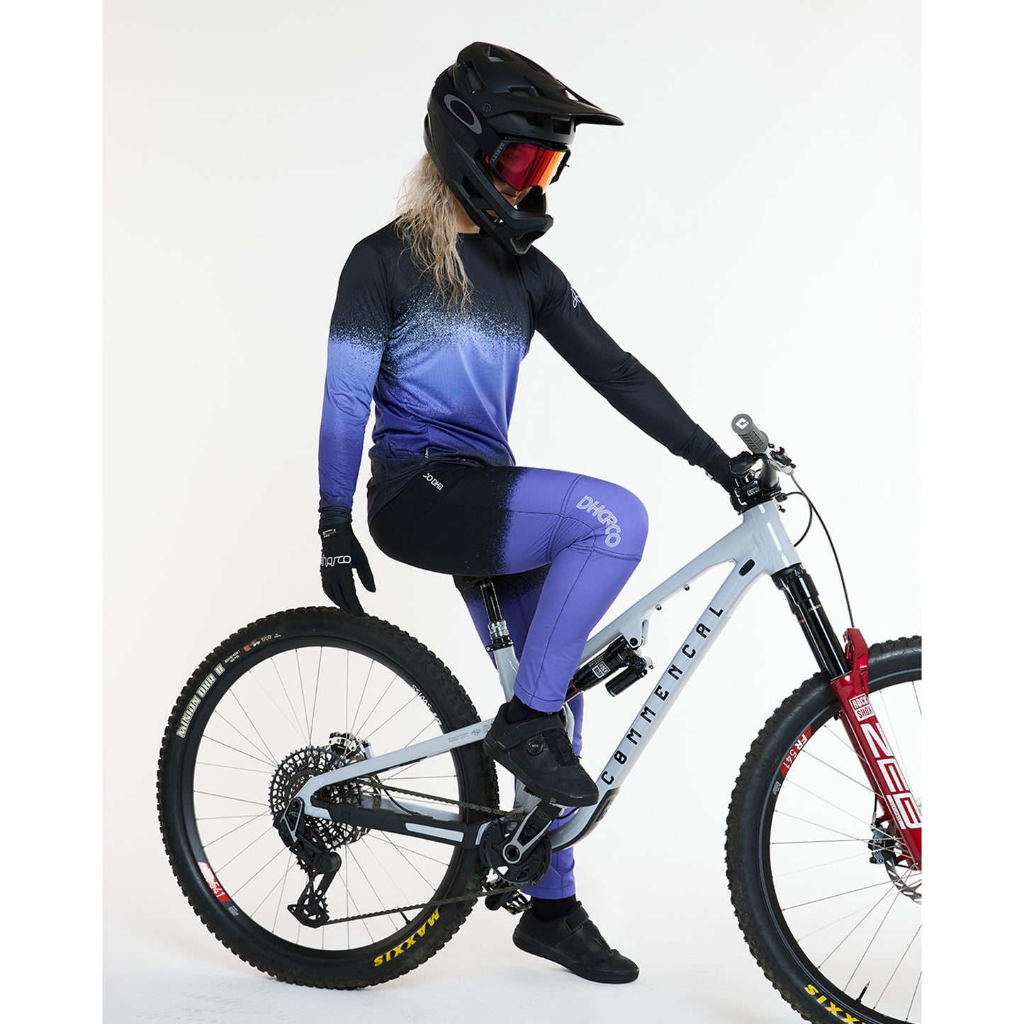 Naisten DHARCO ULTRA VIOLET pitkähihainen trikoo musta/violetti