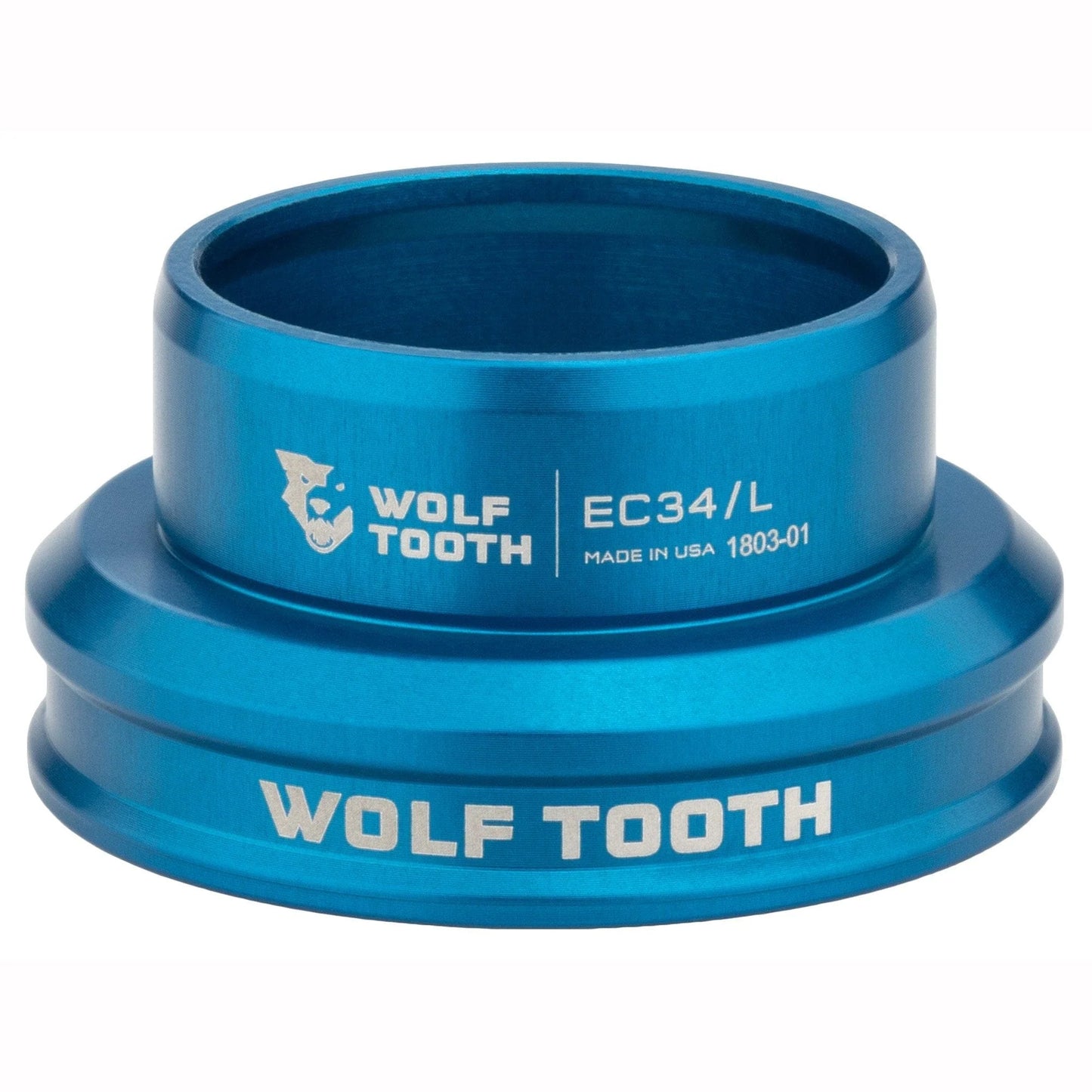 Matala ohjauslaakeri WOLF TOOTH PREMIUM 1"1/8 EC34 -sarjaan, sininen