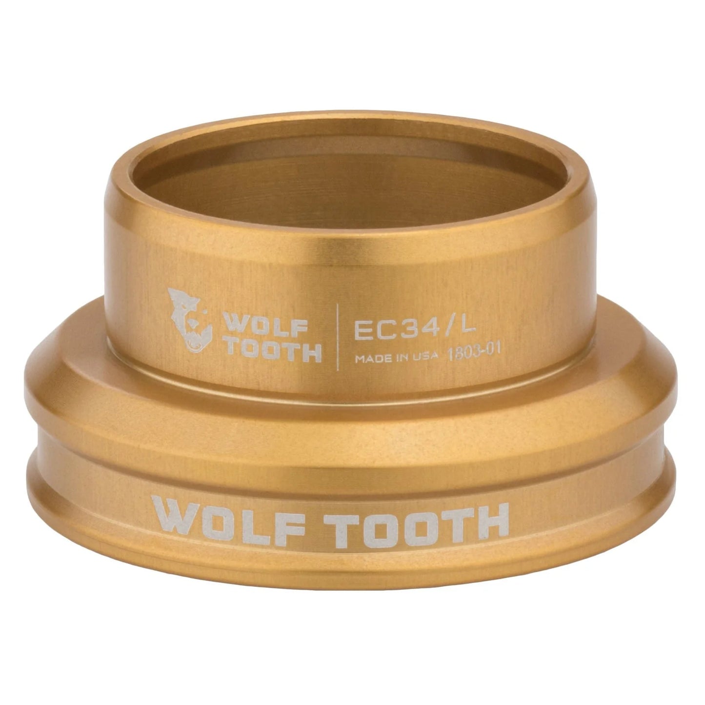 Matala ohjauslaakeri WOLF TOOTH PERFORMANCE 1"1/8 EC34 kultainen