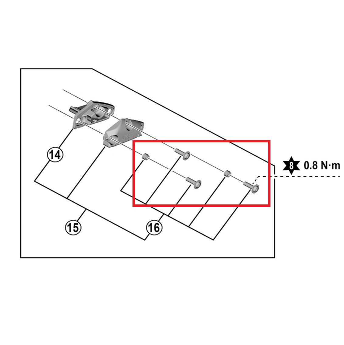SHIMANO-kannen ruuvisarja ST-R9120-vipuille