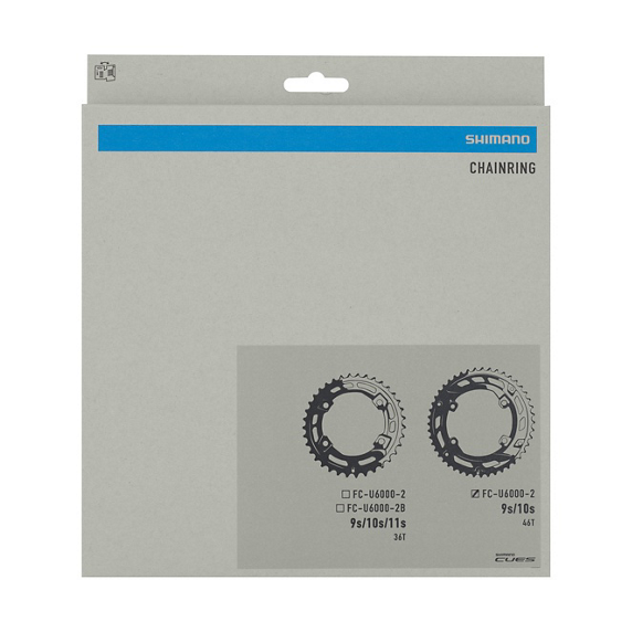 SHIMANO CUES FC-U6000-2 PCD 110mm 9/10/11V ulkokäyttöön tarkoitettu ketjupyörä.