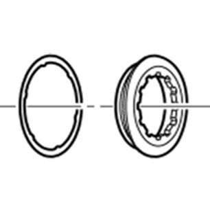 SHIMANO CS-9000 lukitusrengas ja aluslevy