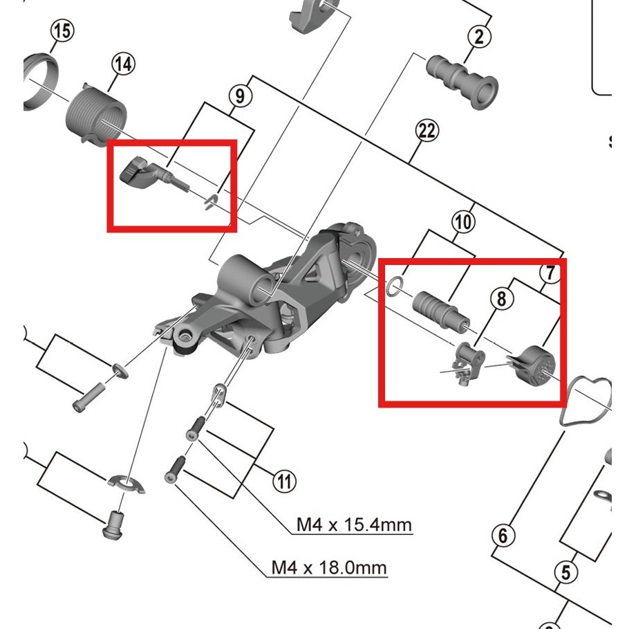 SHIMANO RD-M9100-GS häkkivakaaja-asennussarja