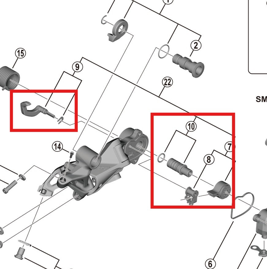 SHIMANO RD-M9120-SGS häkin vakaajapaketti