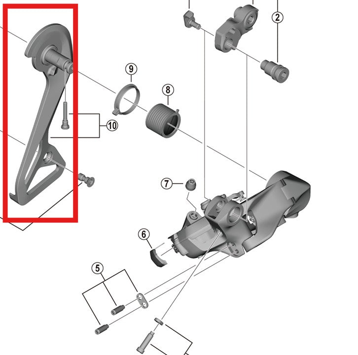 SHIMANO RD-R9250 Ext Clevis & kiinnitysruuvit
