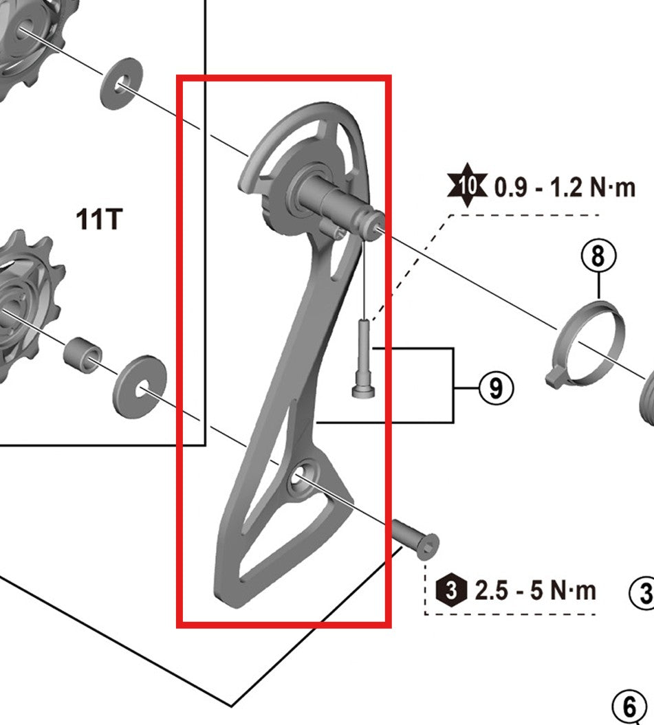 SHIMANO RD-R7100 ulkoinen levy ja kiinnitysruuvit
