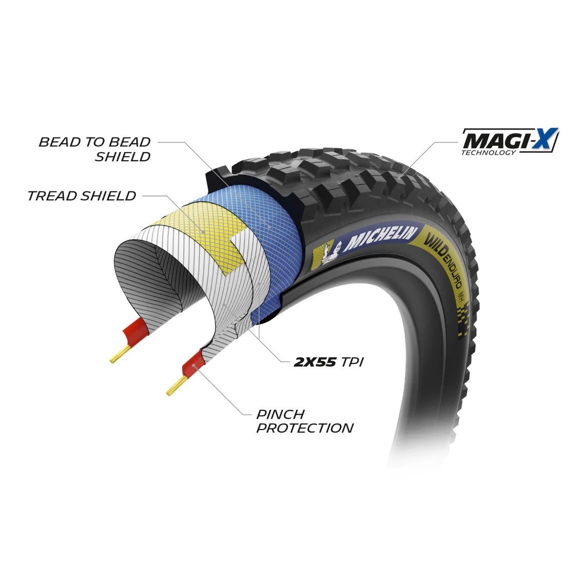 MICHELIN WILD ENDURO MH Racing Line Tumma 29x2.50 Tubeless Ready pehmeä rengas MICHELIN WILD ENDURO MH Racing Line Tumma 29x2.50 Tubeless Ready Soft-rengas