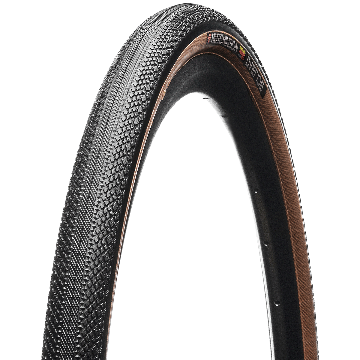HUTCHINSON OVERIDE 700x40c Hardskin Tubeless Ready Musta/Beige rengas