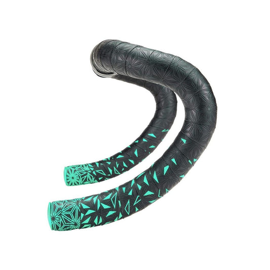 SUPACAZ SUPER STICKY KUSH STAR FADE musta/turkoosi ripustinnauha nauha