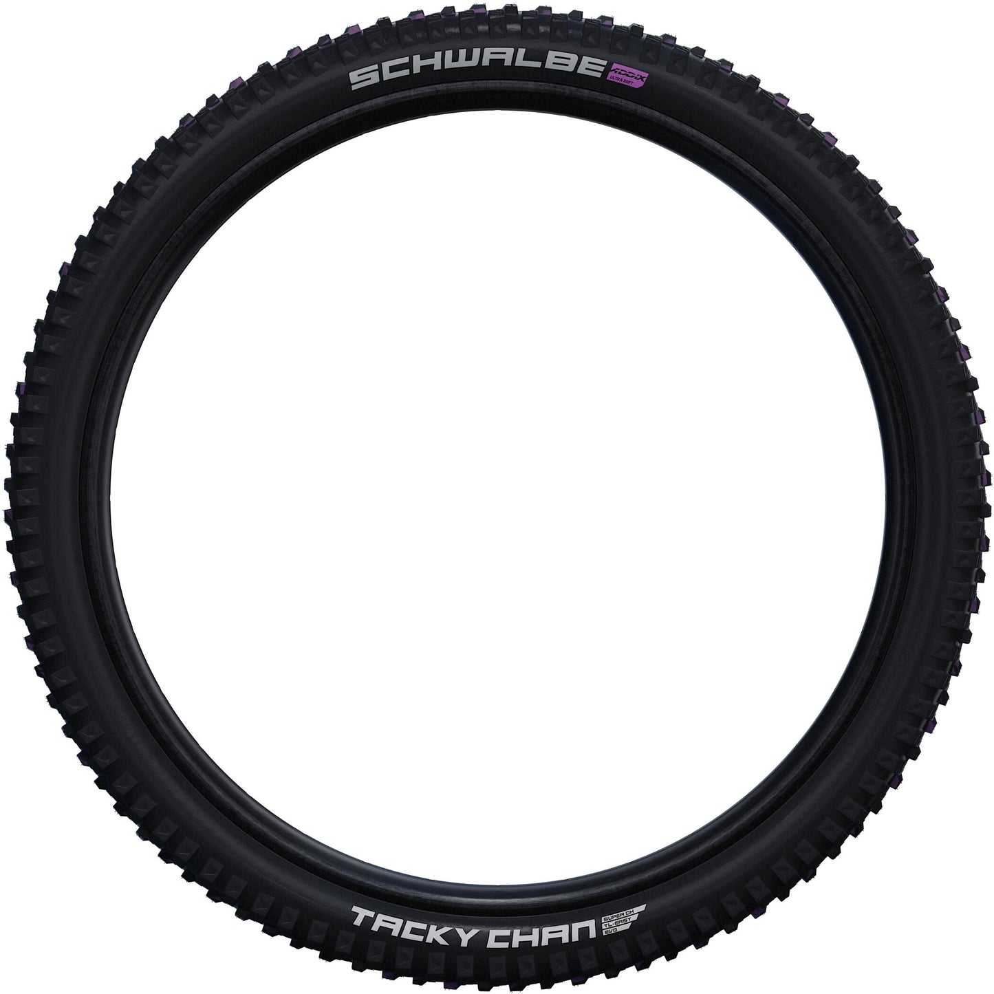 SCHWALBE TACKY CHAN 29x2.40 ADDIX ULTRASOFT SUPERDOWNHILL Tubeless Ready Soft Musta rengas