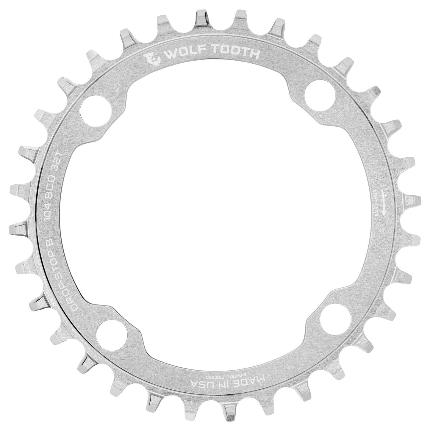 WOLF TOOTH DROP-STOP B 104mm Raw Silver Mono kansi