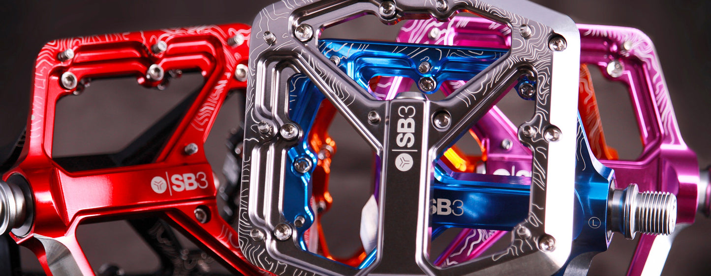 SB3 SPECTRUM litteät polkimet musta