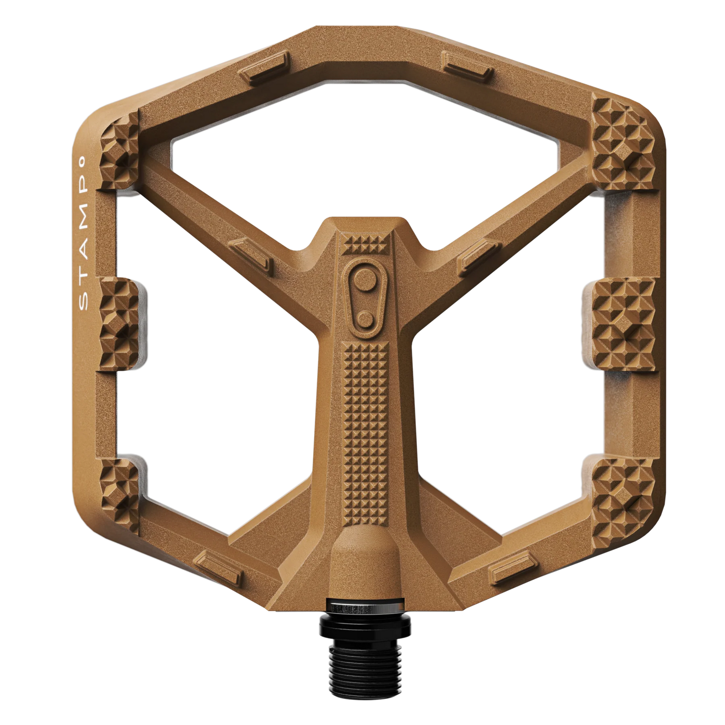 Litteät polkimet CRANKBROTHERS STAMP 0 Suuri ruskea