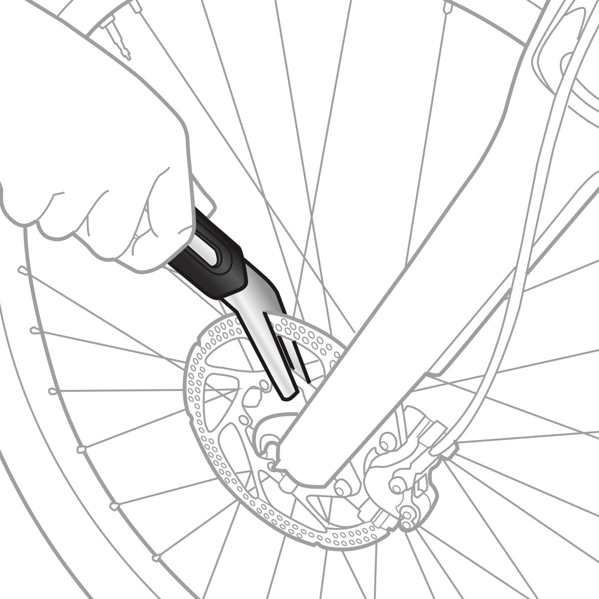 TOPEAK ROTOR TRU levyn avaaja