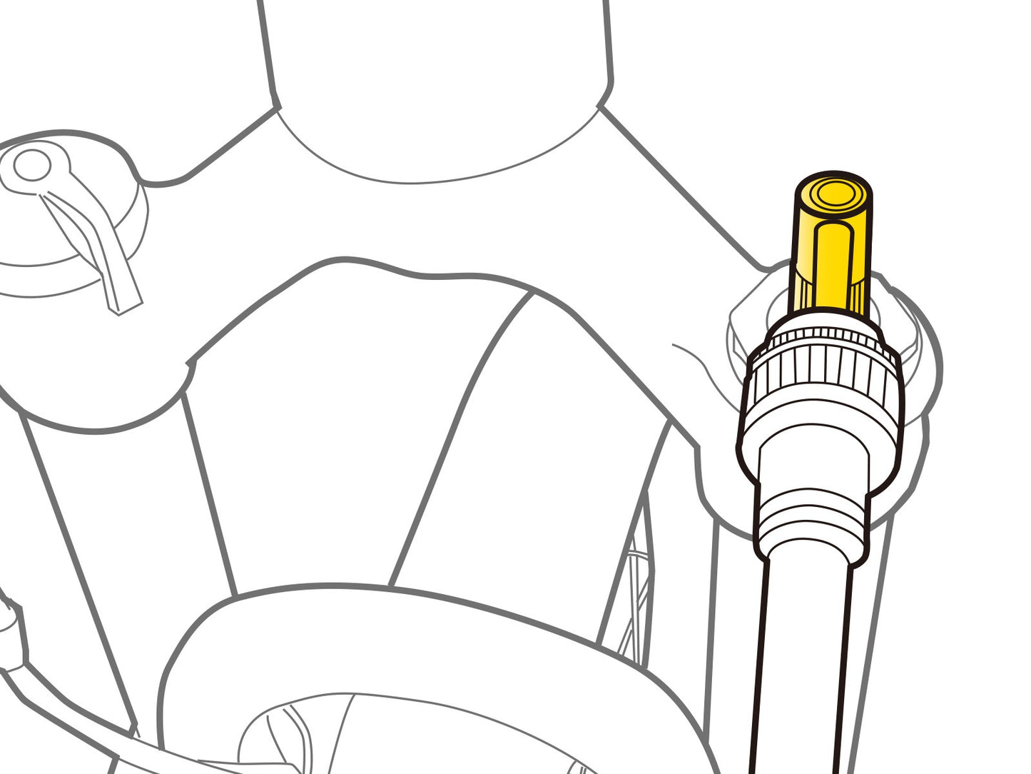 SCHRADER PRESSURE-RITE TOPEAK -venttiilin sovitin