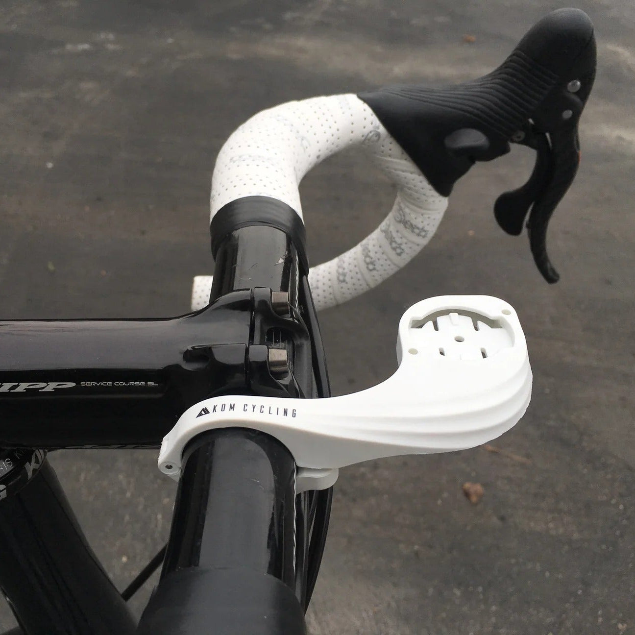 WAHOO KOM CYCLING GPS-ohjaustangon pidike valkoinen