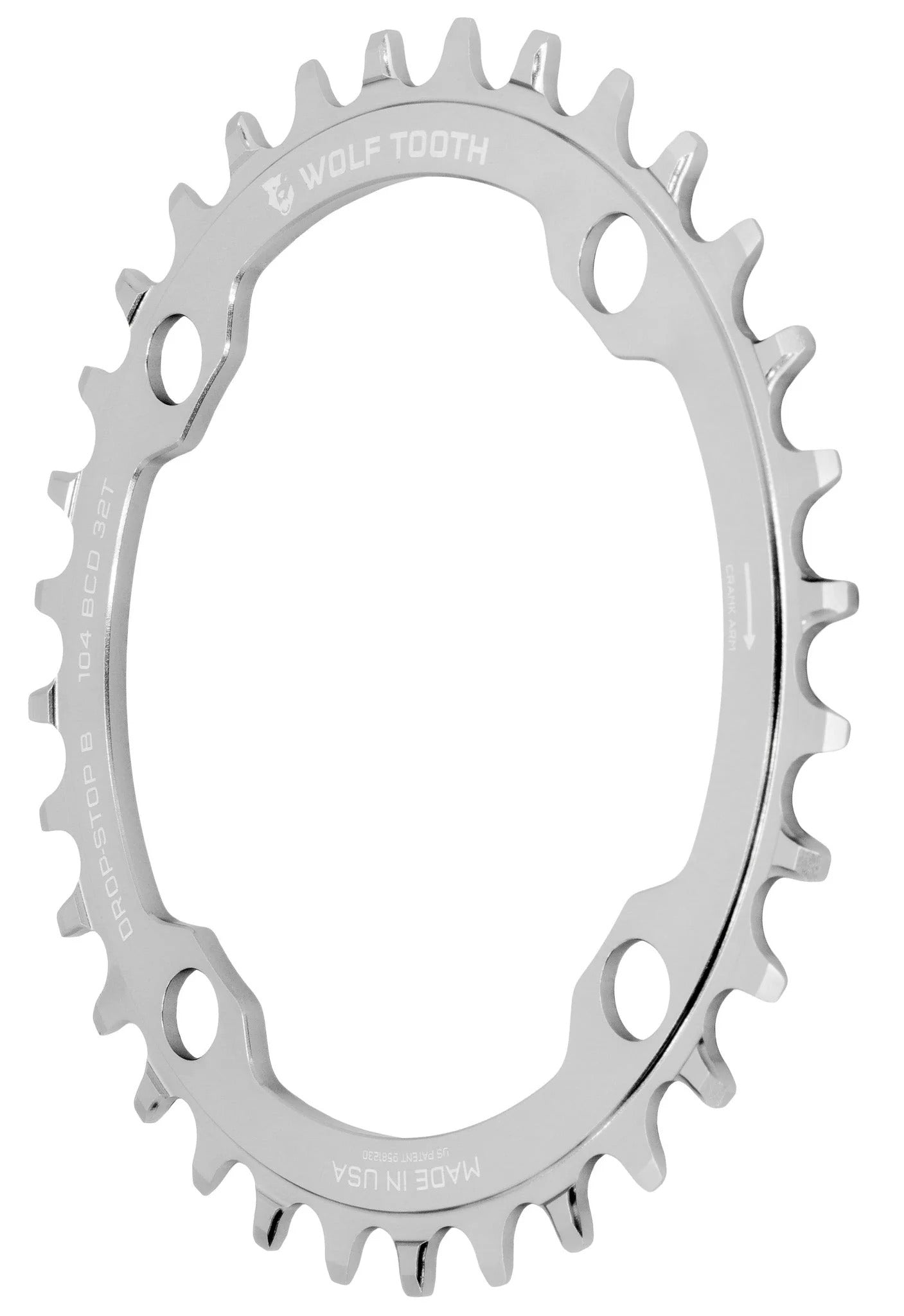 WOLF TOOTH DROP-STOP B 104mm Raw Silver Mono kansi