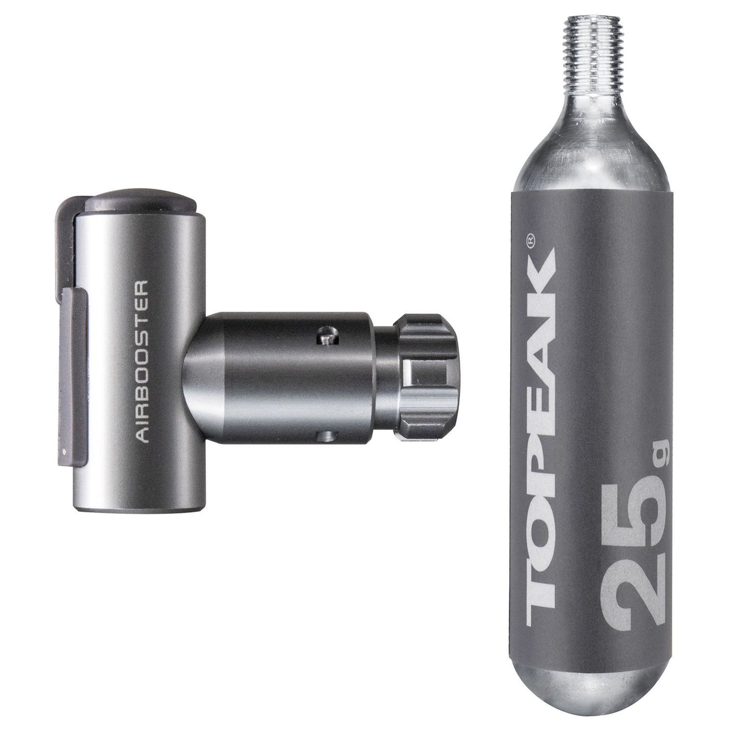 TOPEAK CO2-sytytystappi + 25 g CO2-kierteinen CO2-patruuna (x1)