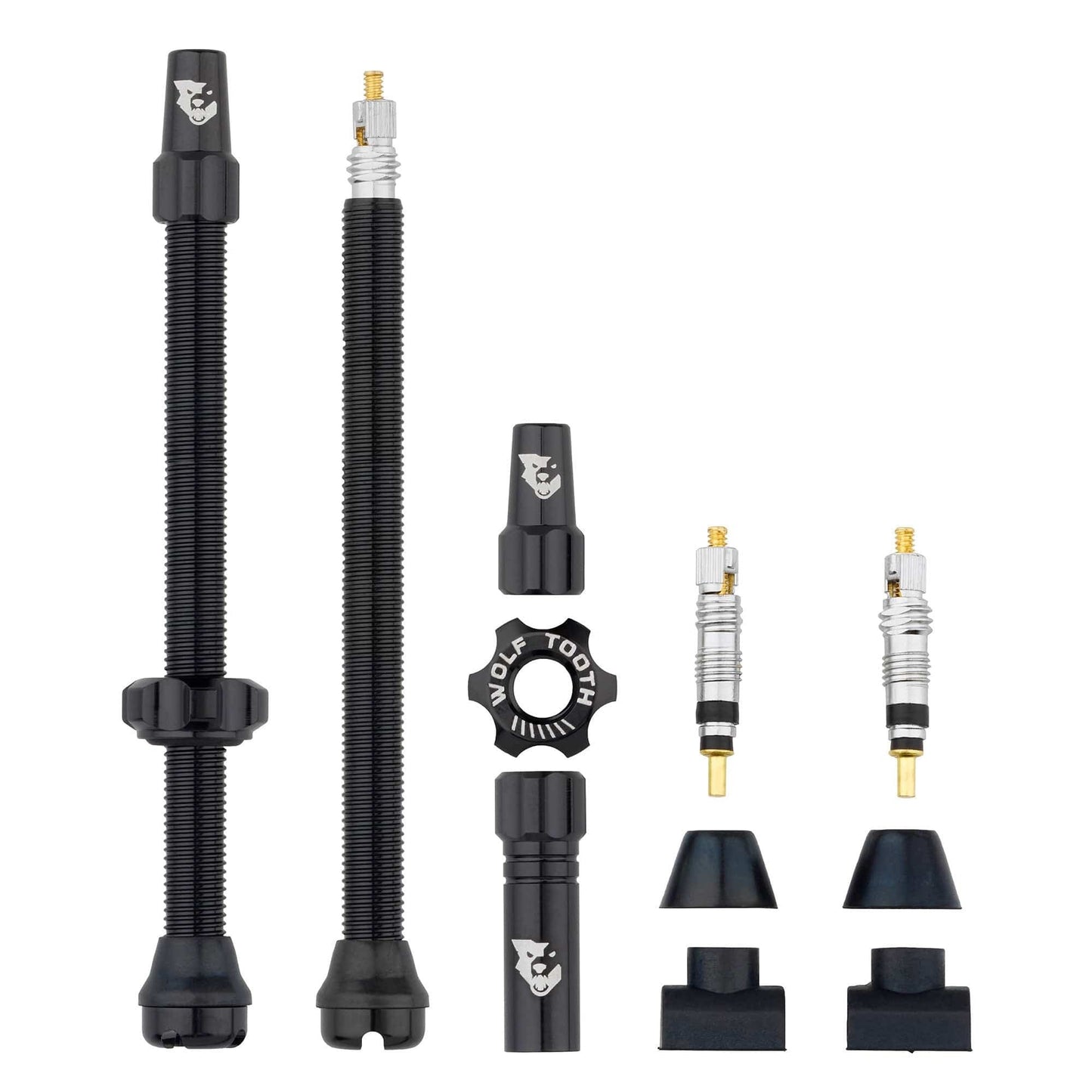 2 kpl WOLF TOOTH Tubeless Venttiilit Musta
