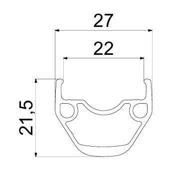 Pari MAVIC ACCESS RG22 DISC-pyöriä (Center Lock)
