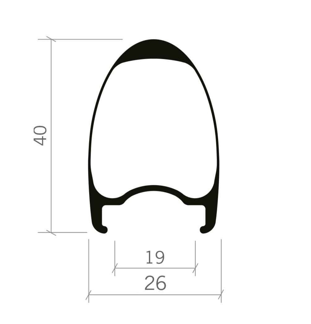 Pari VISION METRON 40 SL Tubeless Ready -vanteita (Center Lock)