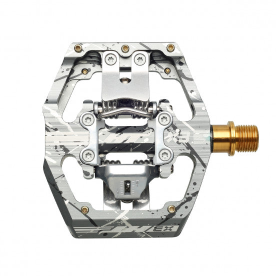 HT COMPONENTS X3 Titanium Camo Grey pedaalit