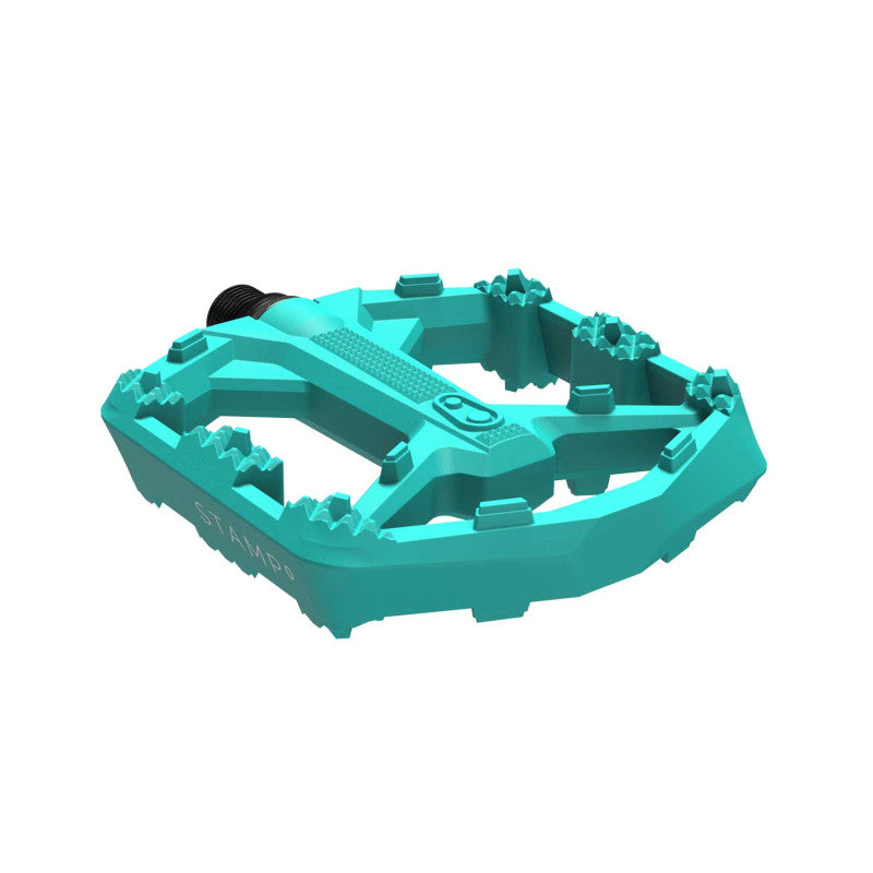 Litteät polkimet CRANKBROTHERS STAMP 0 Suuri turkoosi