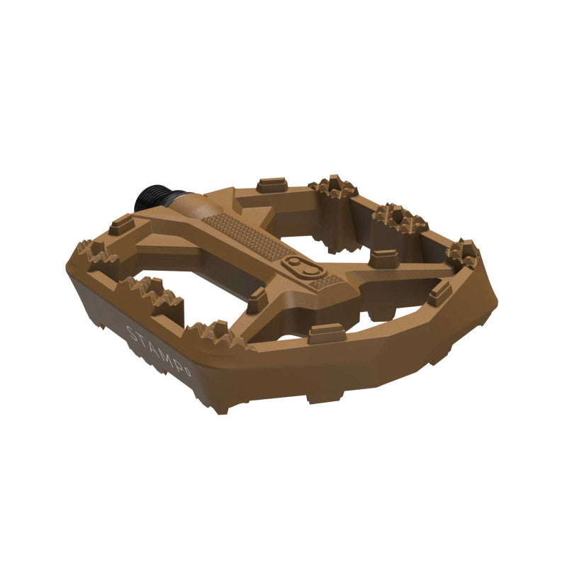 Litteät polkimet CRANKBROTHERS STAMP 0 Pieni ruskea