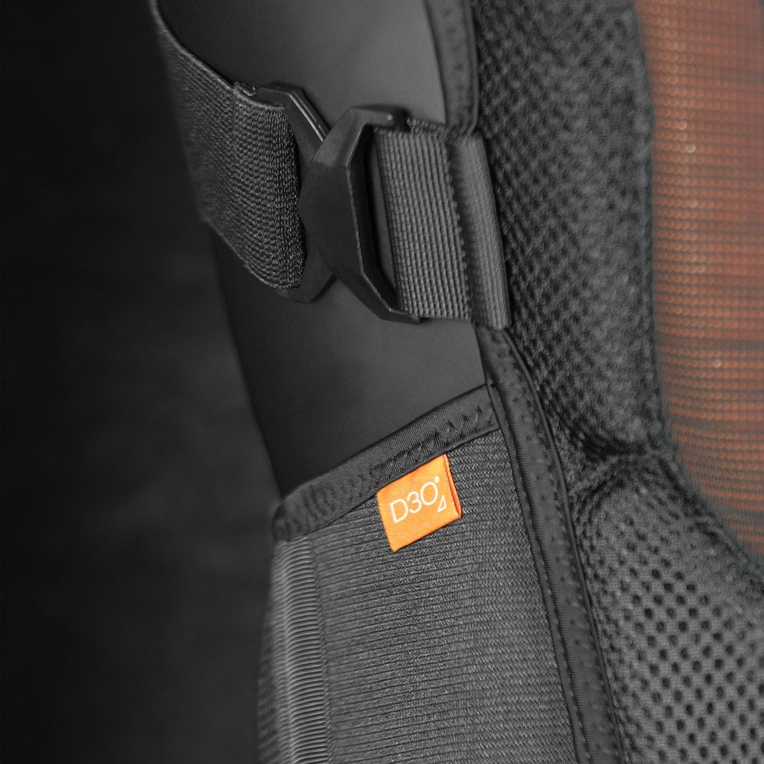 RACER D3O selkäsuoja Musta