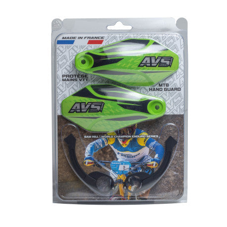 AVS KIT DECO Käsisuojus (alumiininen saranoitu kieleke) Vaaleanvihreä Musta