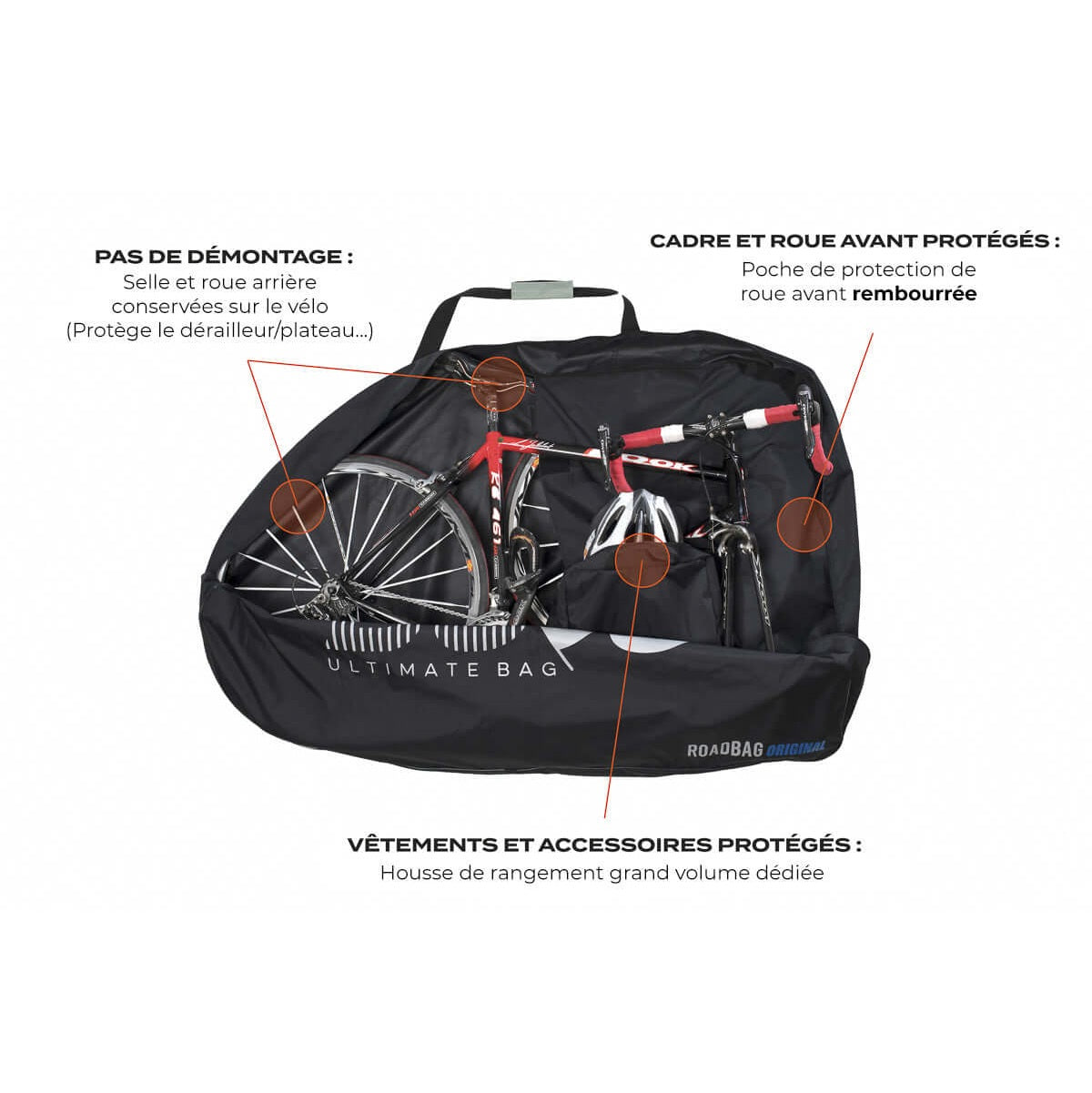 BUDS ROADBAG ORIGINAL pyöränsuoja musta