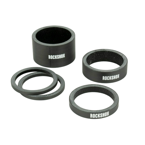 ROCKSHOX UD Carbon Spacer Kit 1"1/8 Musta