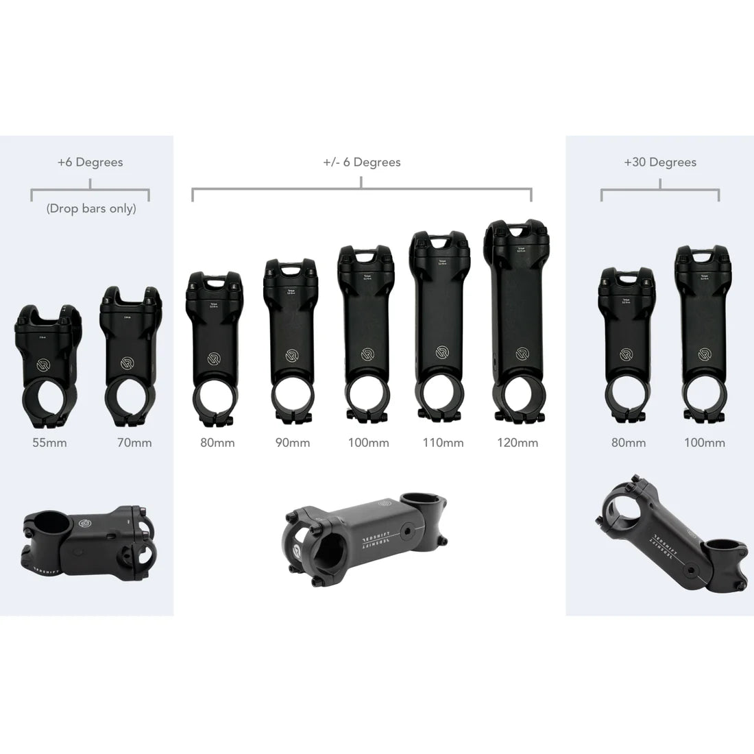 Säädettävä ohjainkannatin REDSHIFT SHOCKSTOP 1"1/4 ±6°