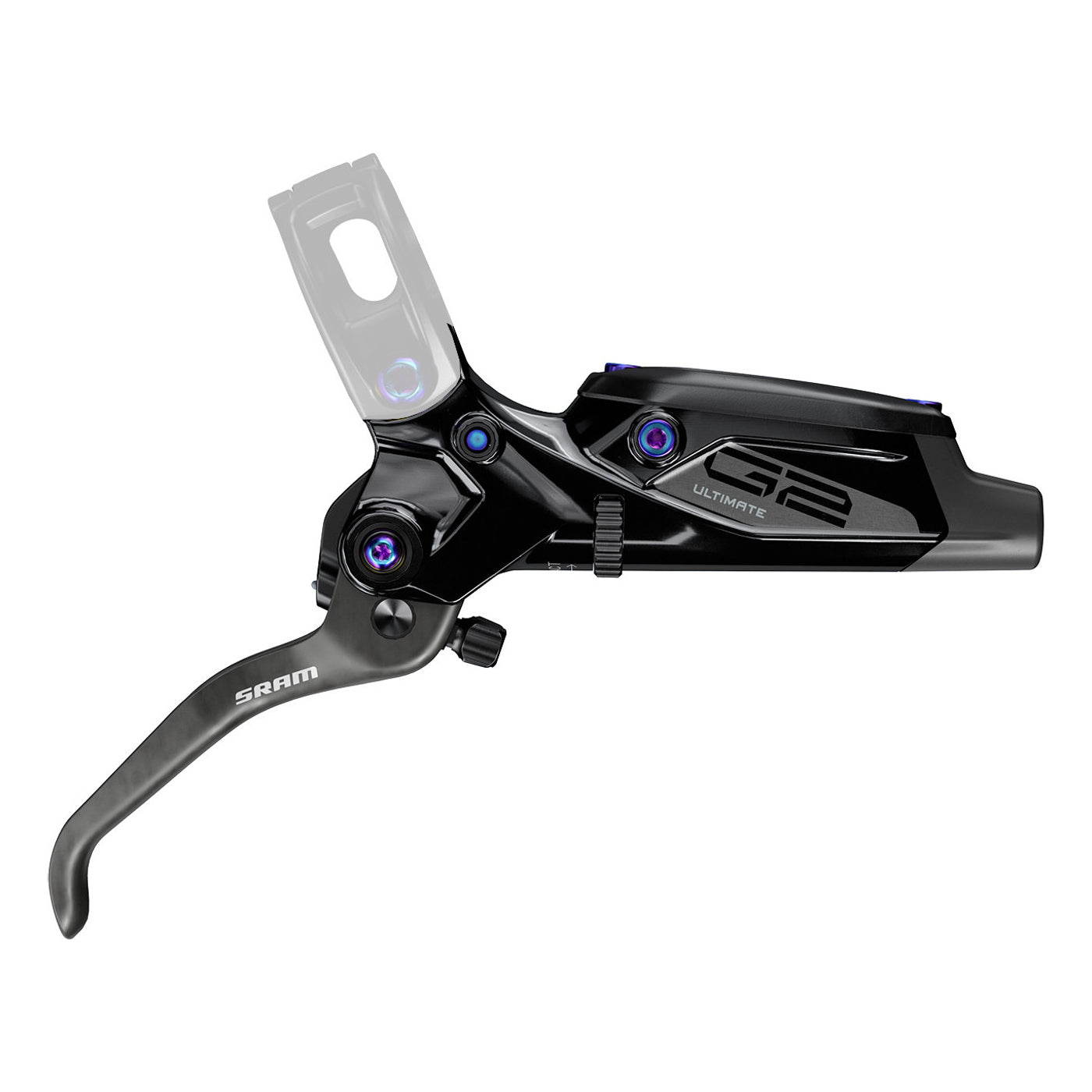 SRAM G2 Ultimate Täydellinen vipu (A2) kiiltävä musta Rainbow Hardware #11.5018.052.011