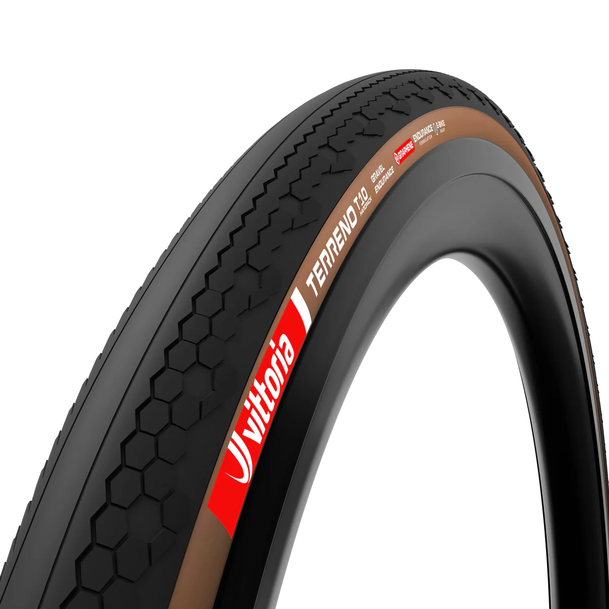 VITTORIA TERRENO T10 HARDPACK 700x45c Gravel Endurance Tubeless Ready Pehmeä ruskea rengas