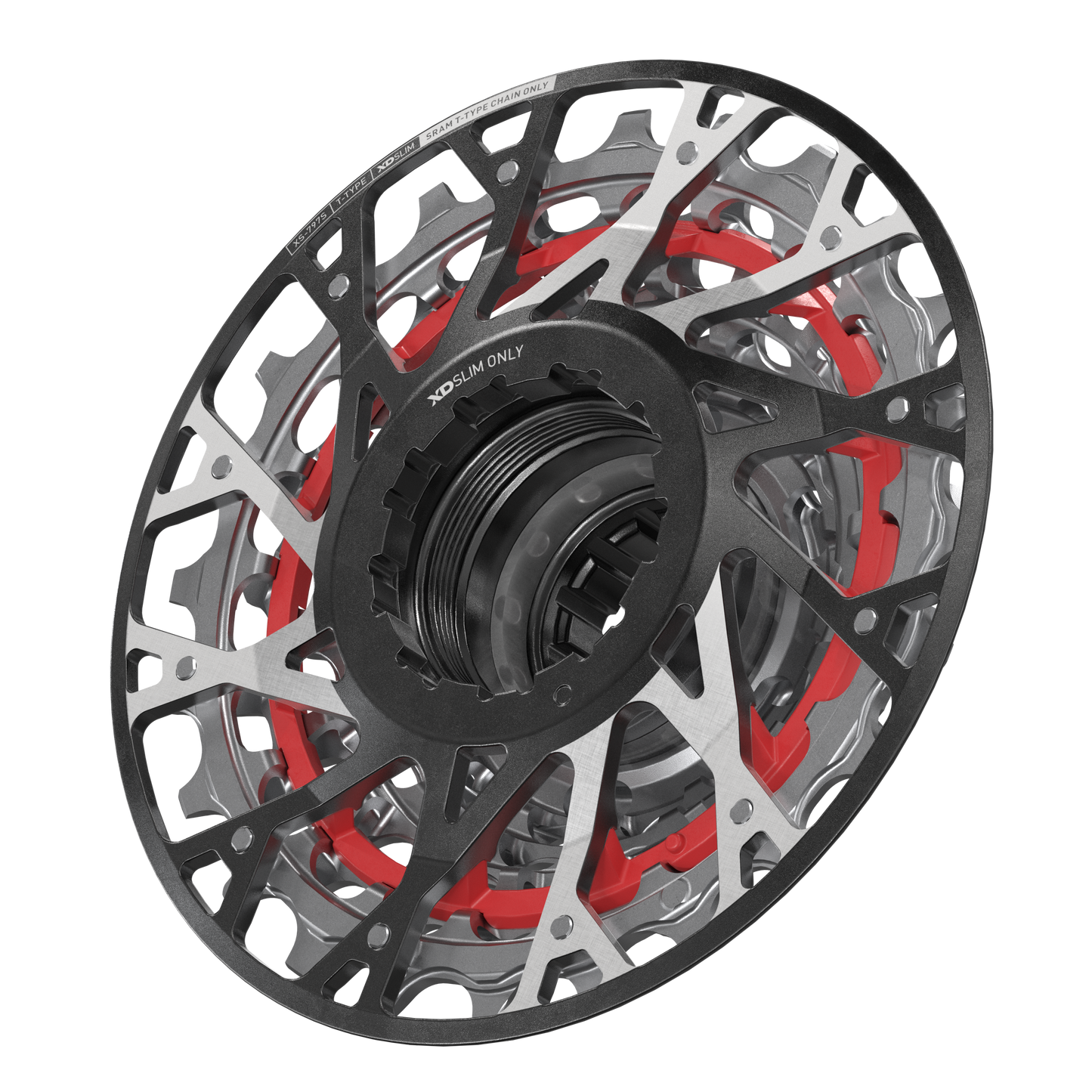 SRAM XS-797 T-Type DH 7-vaihteinen kasetti XD Short Body -malliin