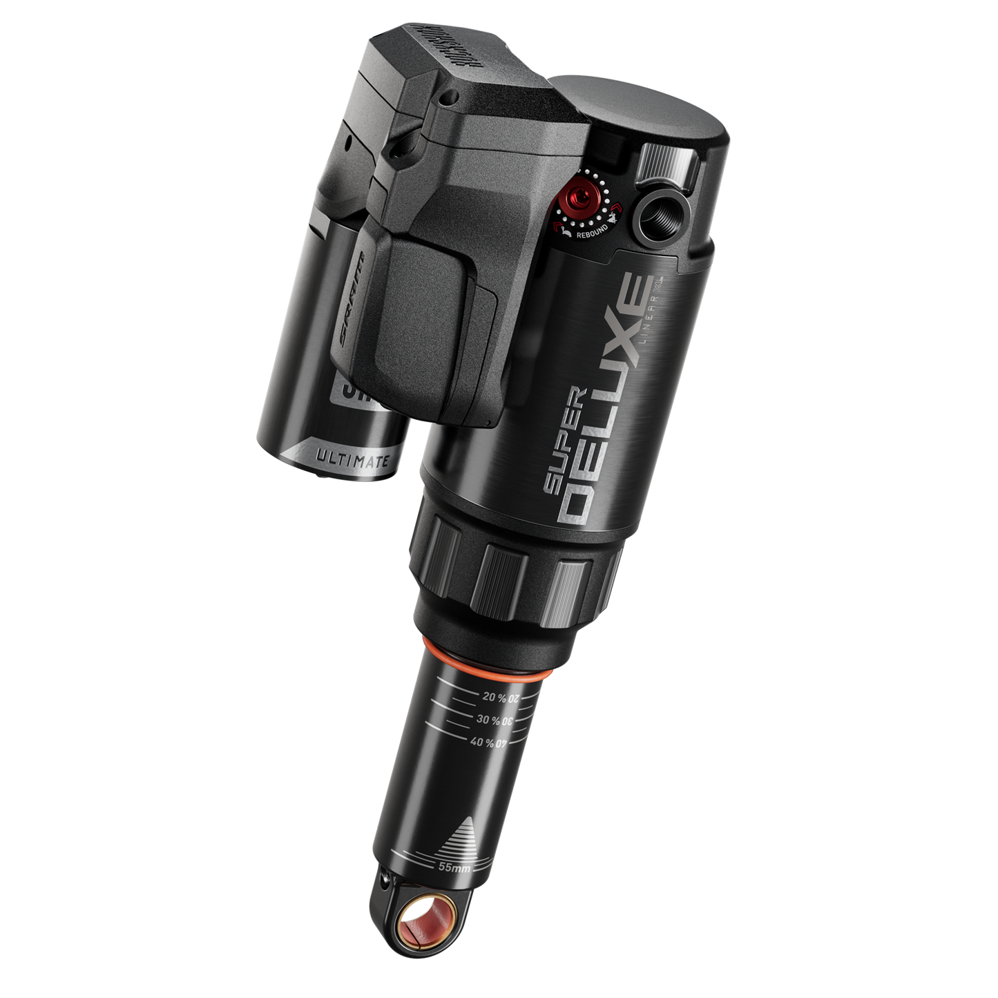 ROCKSHOX SUPER DELUXE ULTIMATE FLIGHT ATTENDANT RC3 HBO LINEAR XL D1 Trunnion iskunvaimennin Specialized Enduro 2020+ -malliin.