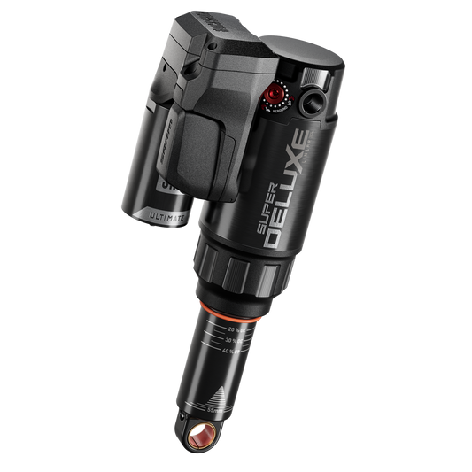 RS Super Deluxe Ultimate Flight Attendant - (185x55) LinearXLAir, TokenLoc3, Reb55/Comp37, Mid4-Lock6, HydrBottom Trunnion Std(8x40Akku,USB-C Laturi)- D1 Trek Fuel EX 2023+ - D1 Trek Fuel EX 2023+