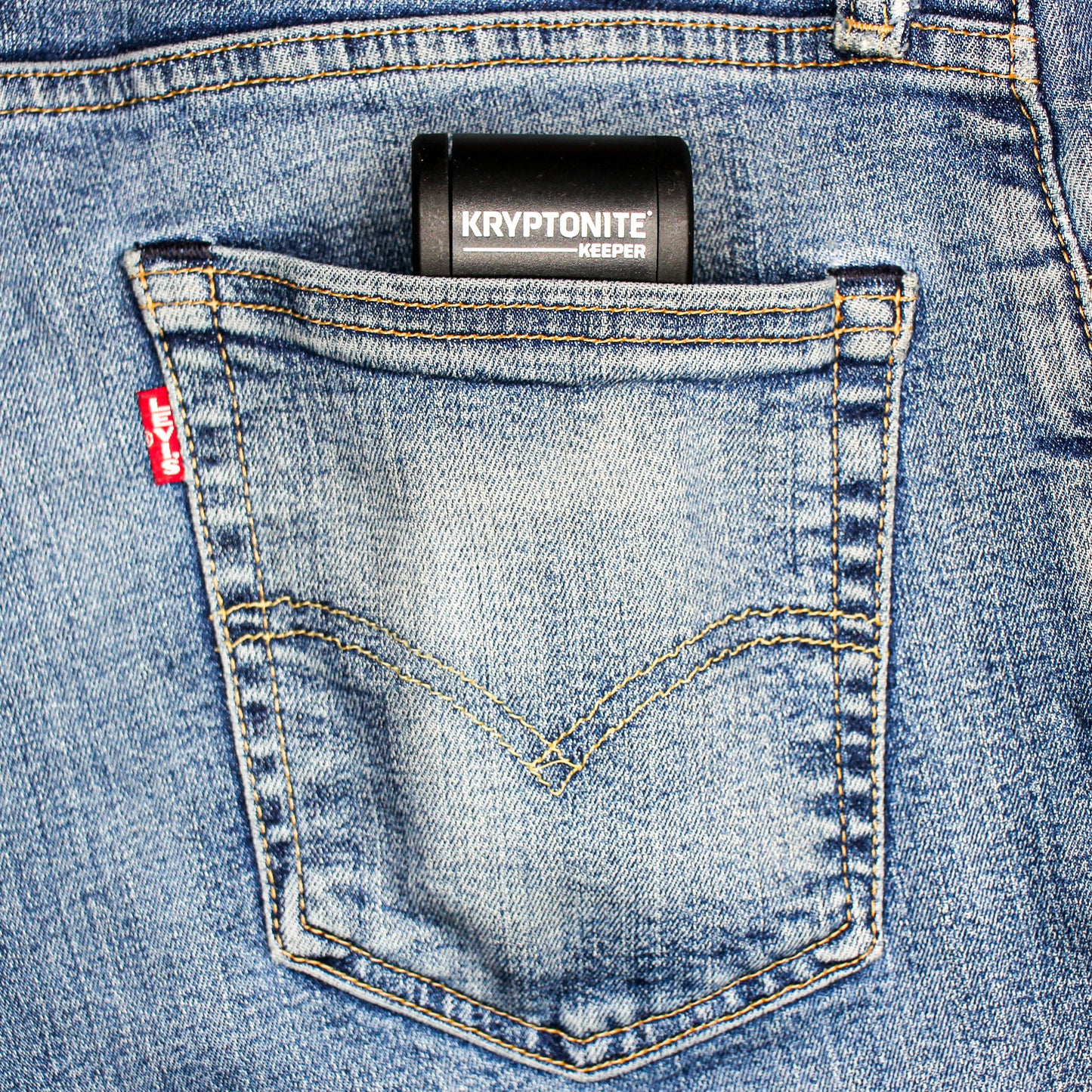 Taittuva nivelletty varkaudenestolukko KRYPTONITE KEEPER MINI FOLDING -taittolukko