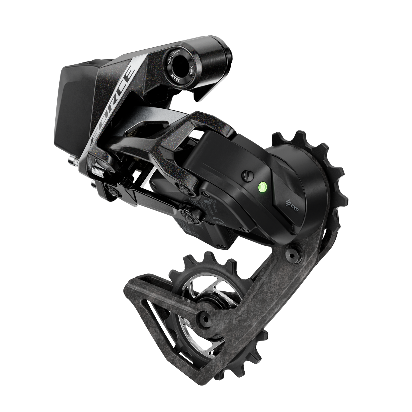 SRAM FORCE AXS E1 2x12V Max 36T takavaihde (ilman akkua)