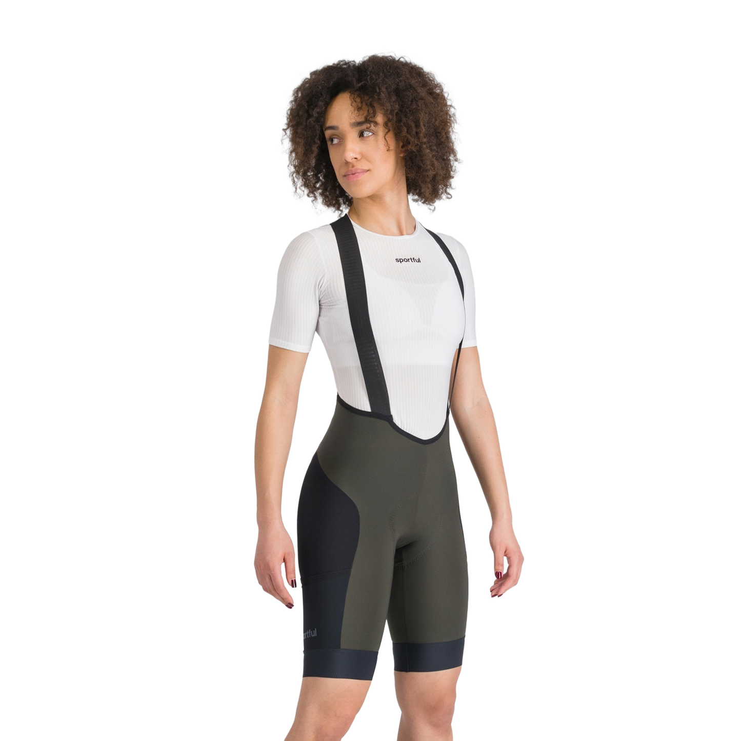 Naisten SPORTFUL SUPERGIARA 2 Bib Short Khaki/Musta
