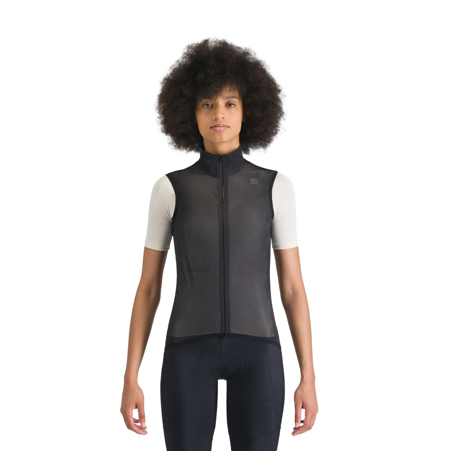 Naisten SPORTFUL LIGHT AIR hihaton takki musta