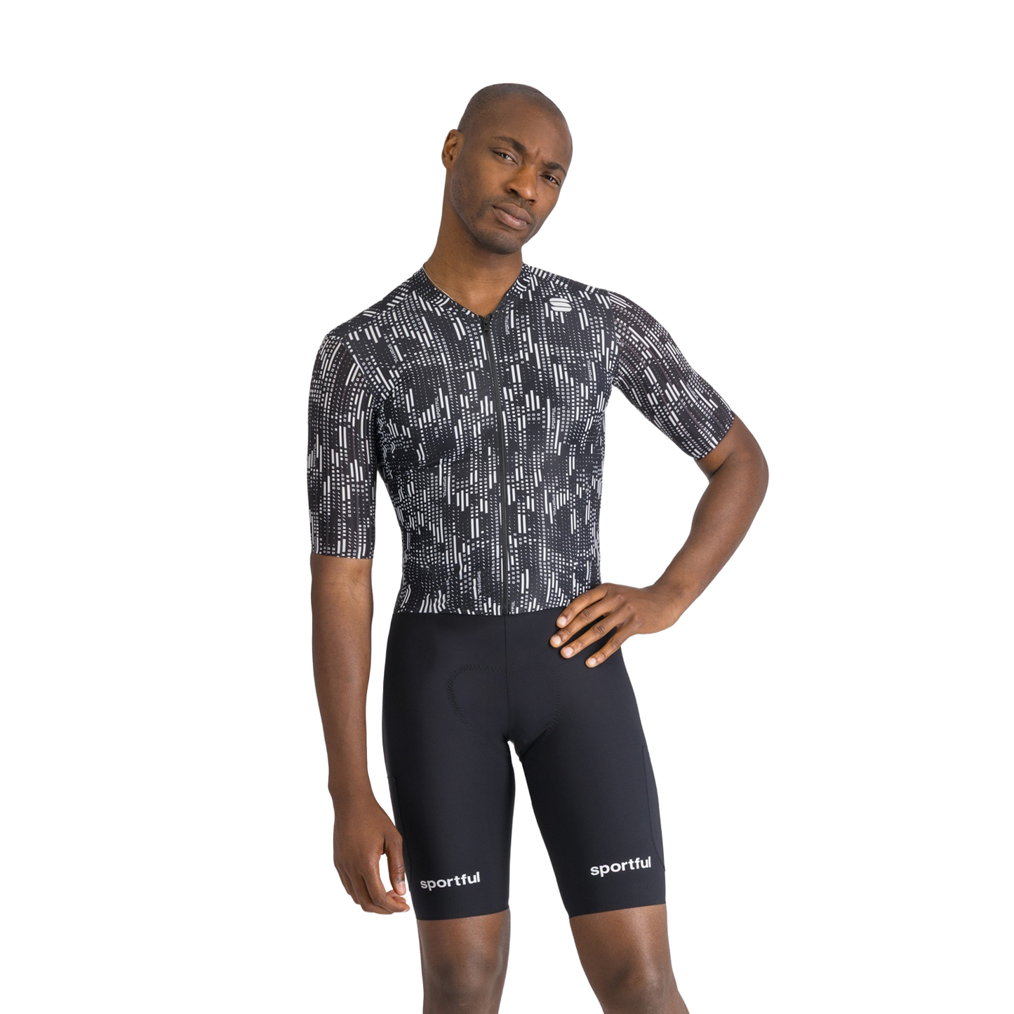 SPORTFUL G-SUIT lyhythihainen musta/valkoinen